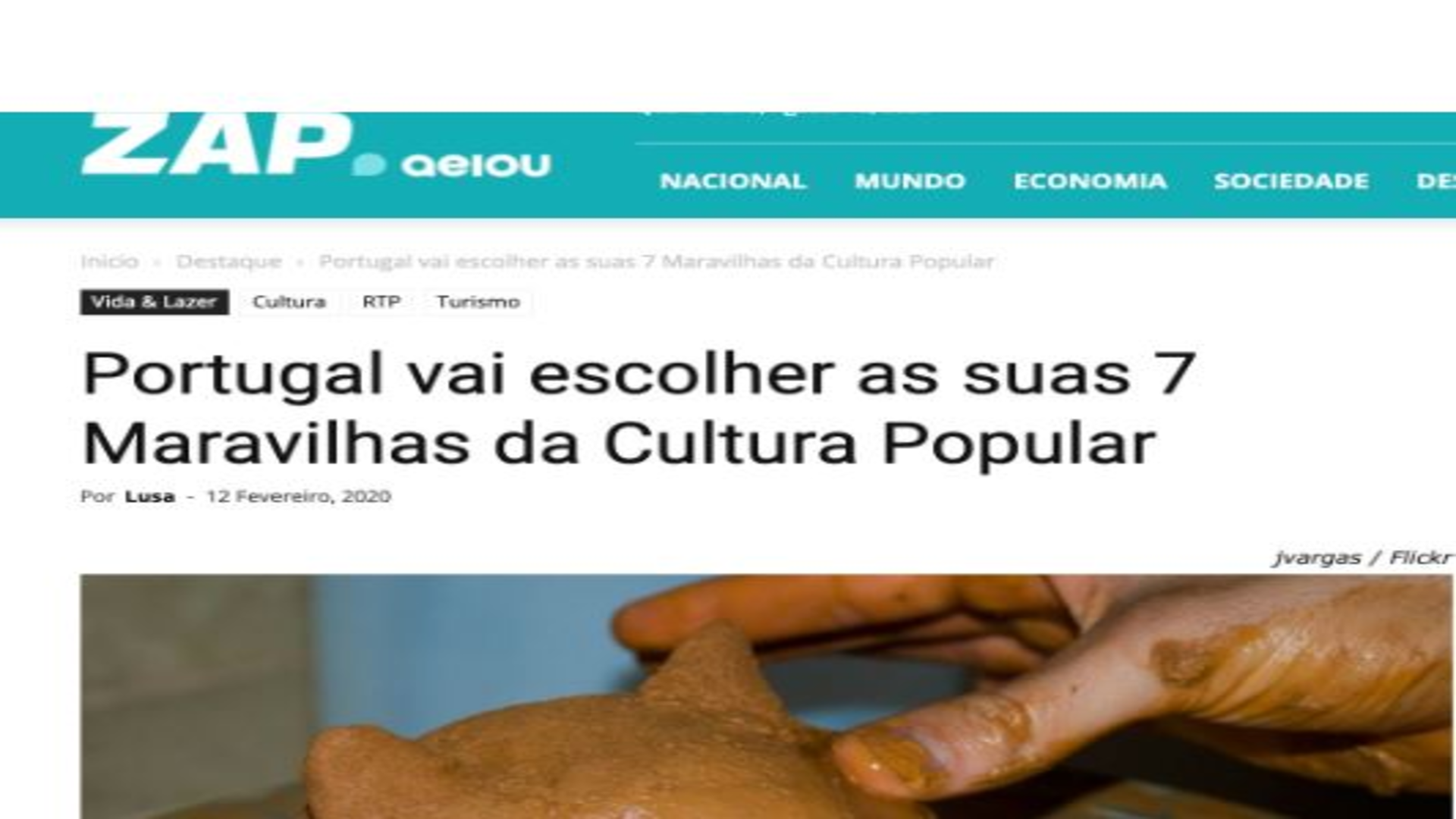 Portugal vai escolher as suas 7 Maravilhas da Cultura Popular®